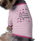 Pets Leave Paw Prints on Our Hearts Tee (Back)