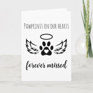 pets loss of dog sympathy cards