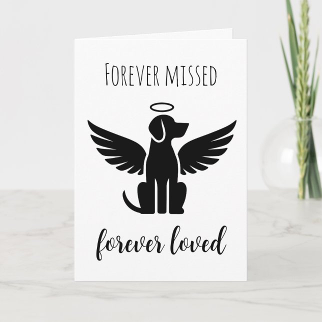 pets loss of dog sympathy cards (Front)