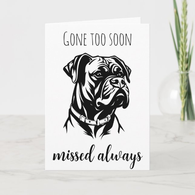 pets loss of dog sympathy cards (Front)