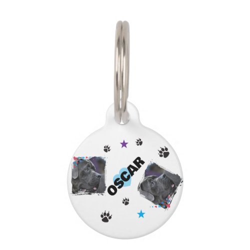 PETS LOVER TRENDY MODERN NAME,PHOTO PET ID TAG