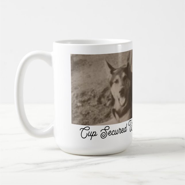 Pets Lovers, Photo Replacable, Funny Text Coffee Mug (Left)