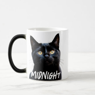 Pet's Modern Cool Typography Name and Photo Color Morph Mug