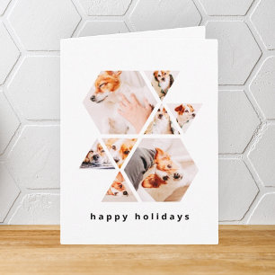 Pets Modern Shapes Geometric 8 Collage Photo Note Card