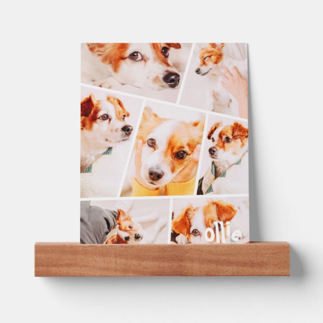 Pets Modern Simple Custom 7 Images Photo Collage Picture Ledge (Front)