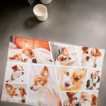 Pets Modern Simple Custom 9 Photos Collage Cloth Placemat