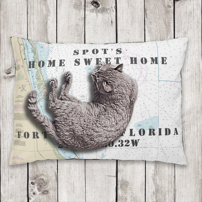 Pet's Name🐶🐱 on Authentic Nautical Florida  Pet Bed (Pet's Name🐶🐱 on Authentic Nautical Florida Pet Bed -- Customize On Screen Now!
)