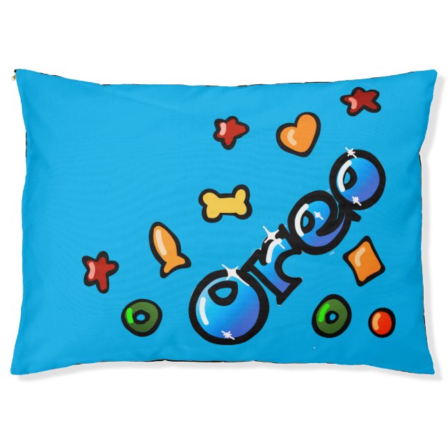 Pet's name Oreo croquettes Pet Bed (Front)
