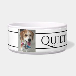 Pet's Name/Photo Quiet! Sofie Is Eating Funny Bowl