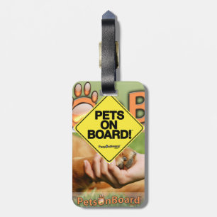 Pets On Board™ Luggage Tag, Sign & Logo Luggage Tag