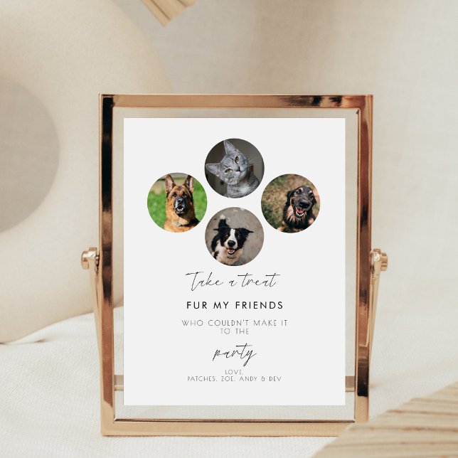 Pets Party Favor Biscuit Bar Dog Treat Wedding Pedestal Sign (Creator Uploaded)