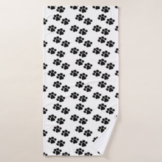 Pets Paw Prints Bath Towel
