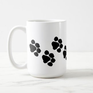 Pets Paw Prints Mugs For Pet Lovers