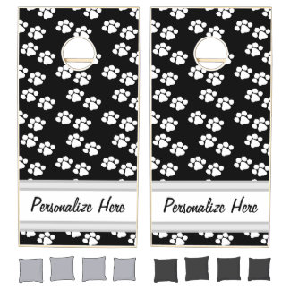 Pets Paw Prints Cornhole Set