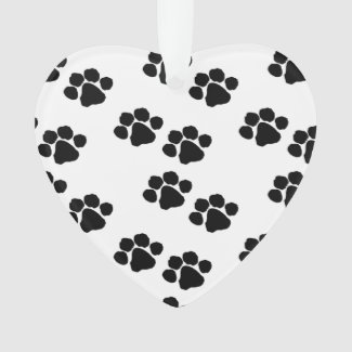 Pets Paw Prints For Animal Lovers Ornament