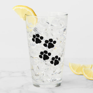Pets Paw Prints Glass