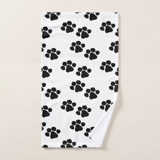 Pets Paw Prints Hand Towel