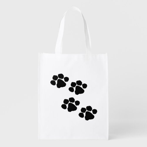 Pets Paw Prints Reusable Grocery Bag