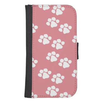Pets Paw Prints Wallet Phone Case For Samsung Galaxy S4 by bonfireanimals at Zazzle