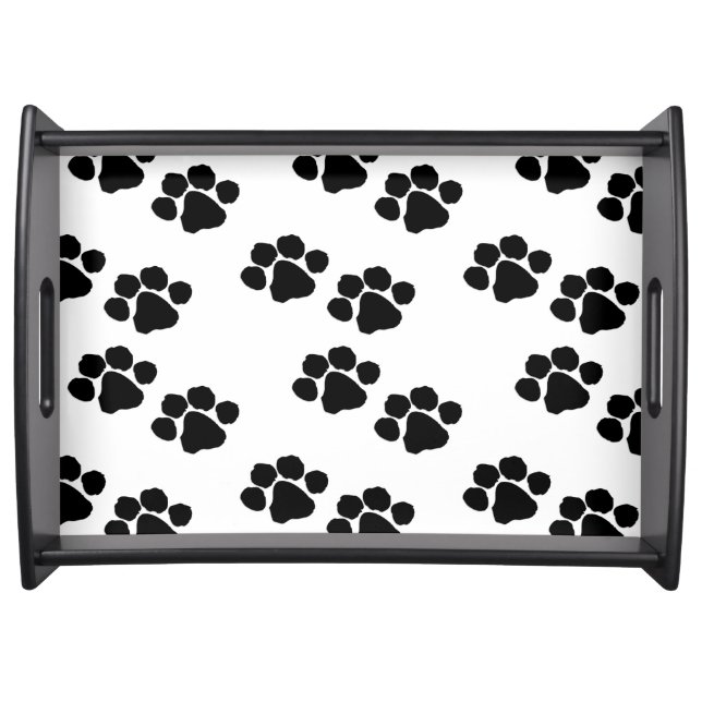 Pets Paw Prints Serving Tray (Front)