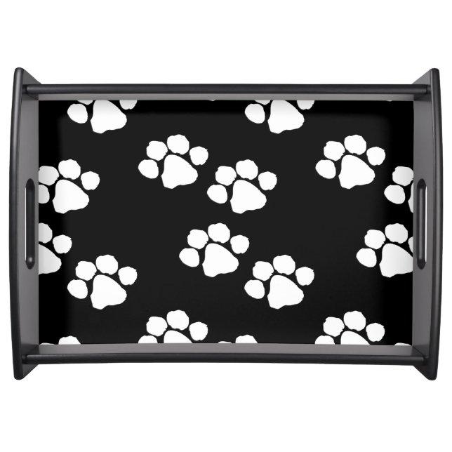 Pets Paw Prints Serving Tray (Front)