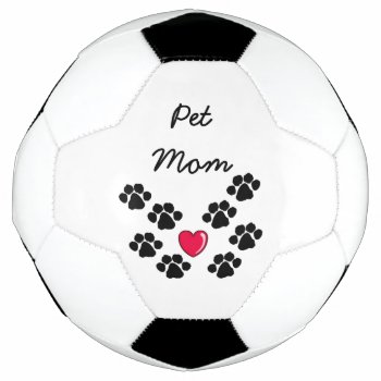 Pets Paw Prints  Soccer Ball by bonfireanimals at Zazzle