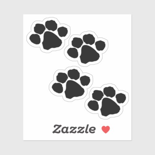 Pets Paw Prints Sticker