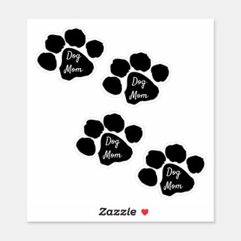 Pets Paw Prints   Sticker by bonfireanimals at Zazzle