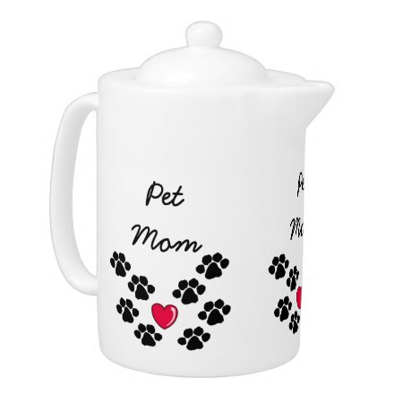 Pets Paw Prints     Teapot