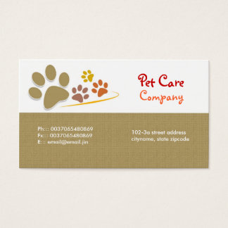 Pet Care Business Cards 1700 Card Templates Pets Pet Care Business Card