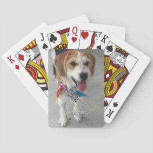 Pet's Photo & Name Poker Cards