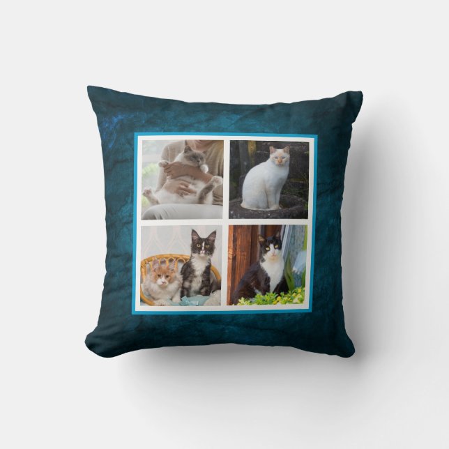 Pets Photo Throw Pillow (Front)
