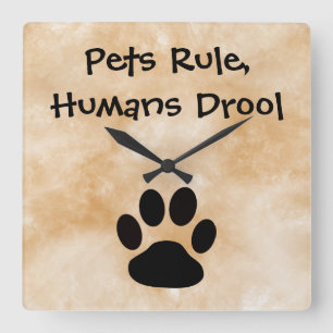 Pets Rule Clock