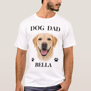 Pet's Simple Modern Cool Custom Dog Name and Photo T-Shirt