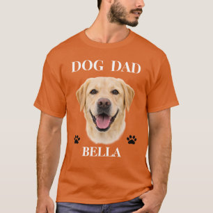 Pet's Simple Modern Cool Custom Dog Name and Photo T-Shirt