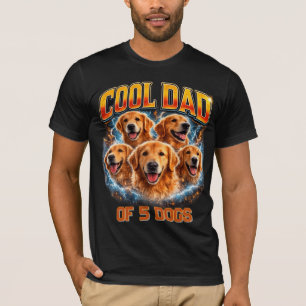 Pet's Simple Modern Cool Custom Dog Number & Photo T-Shirt