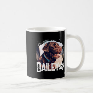 Pets Simple Modern Cool Nge Name And Photo Coffee Mug