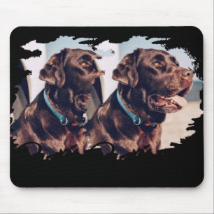 Pets Simple Modern Cool Tygraphy Name And Photo T Mouse Pad