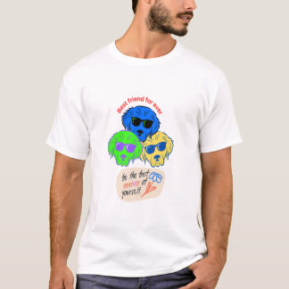 Pet's Simple Modern Cool Typography Name and Photo T-Shirt