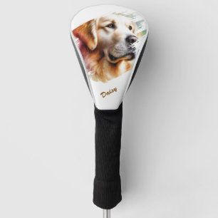 Pet's Simple Modern Cool Typography Name Golf Head Cover