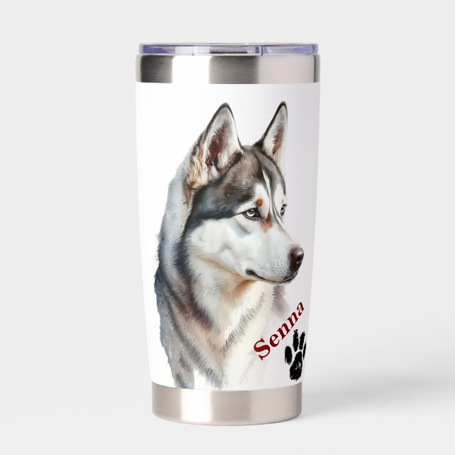 Pet's Simple Modern Cool Typography Name Insulated Tumbler (Front)