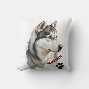 Pet's Simple Modern Cool Typography Name Throw Pillow