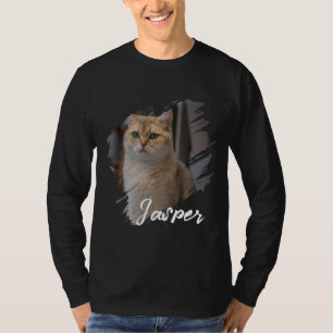 Pet's Simple Modern custom Name and photo T-Shirt