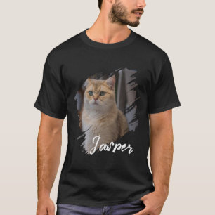 Pet's Simple Modern custom Name and photo  T-Shirt