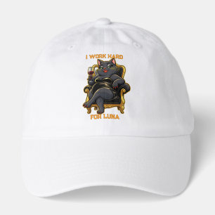 Pet's Simple Modern Typography Cat Name and Photo Hat