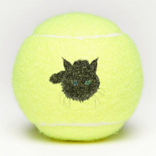 Pets Tennis Balls Black Car - I Love Pets