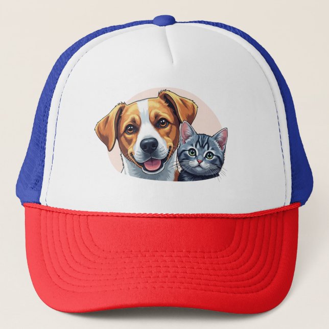 pets trucker hat (Front)