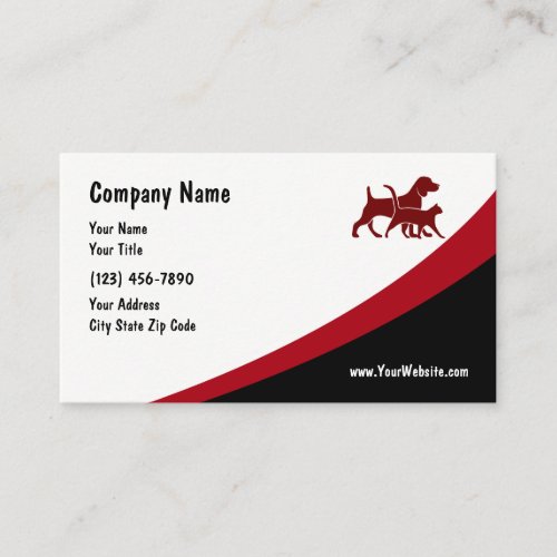 Pets Veterinarian client Business Card