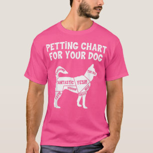 Petting Chart For Dogs  Dog Lover  Dog Owner  T-Shirt