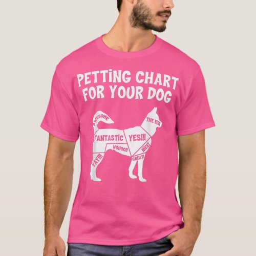 Petting Chart For Dogs  Dog Lover  Dog Owner  T_Shirt